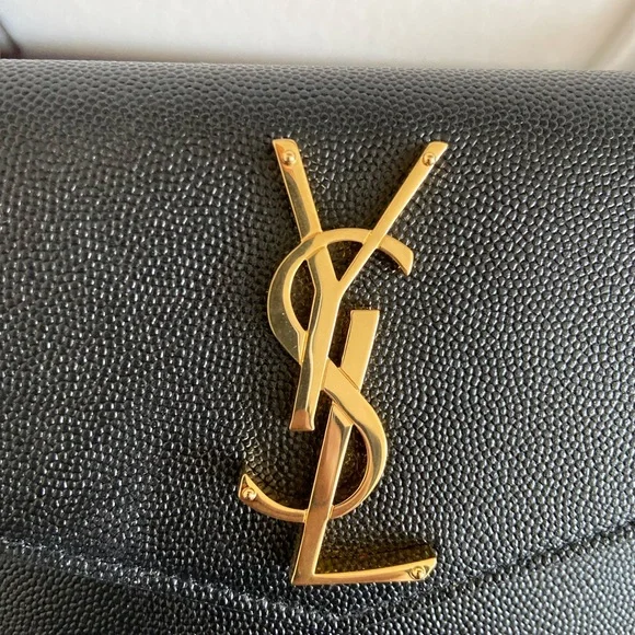 Saint Laurent uptown leather envelope pouch